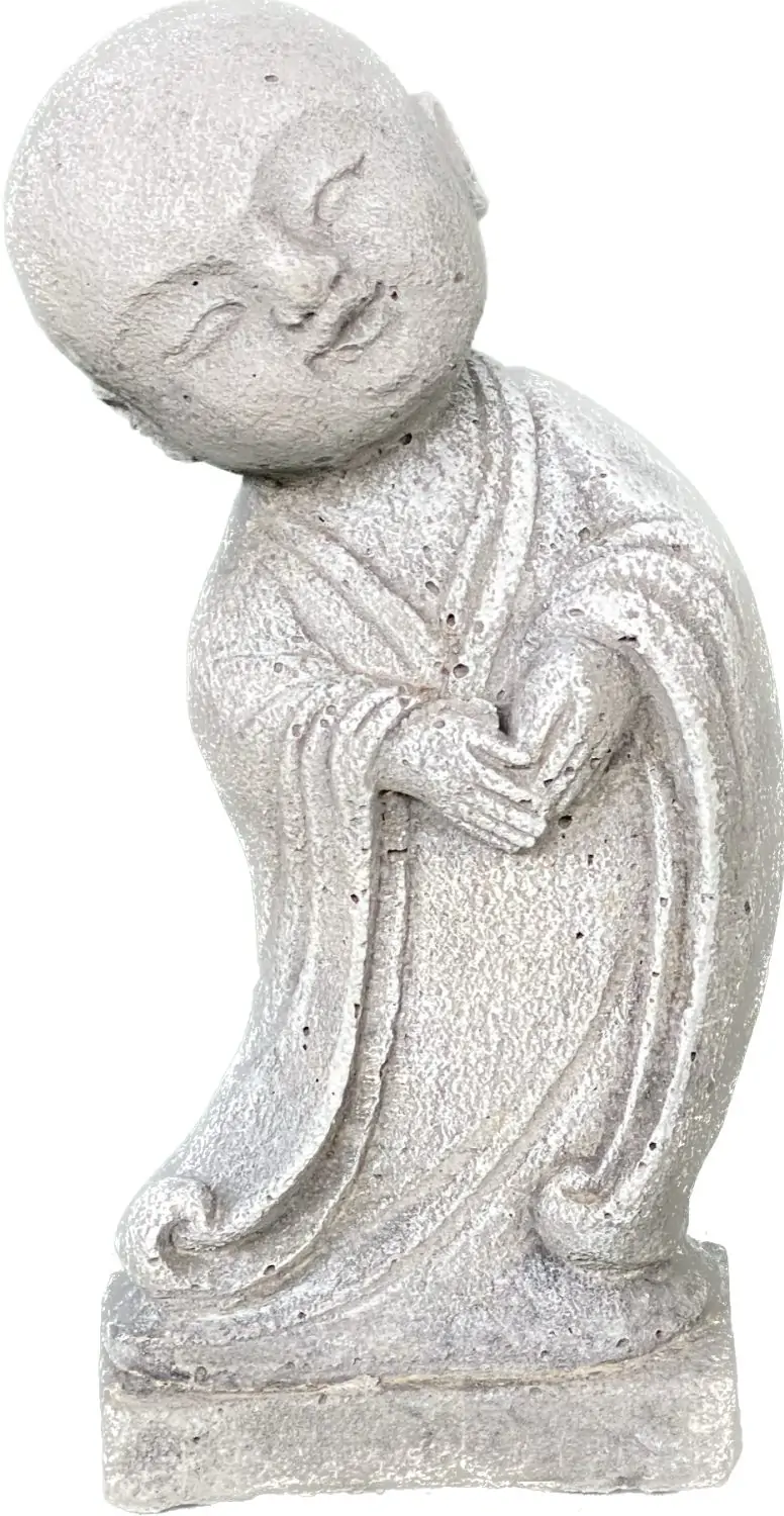 Artikelbild 10 des Artikels “Jing - Mönch, stehend, seitlich gebeugt, 20 cm H | Steinguss “